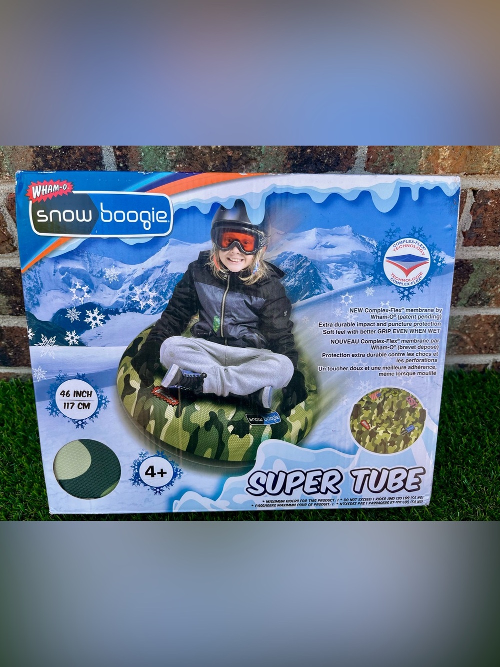 Wham-o Snow Tube 46” 2 Handles Heavy Duty Super Tough